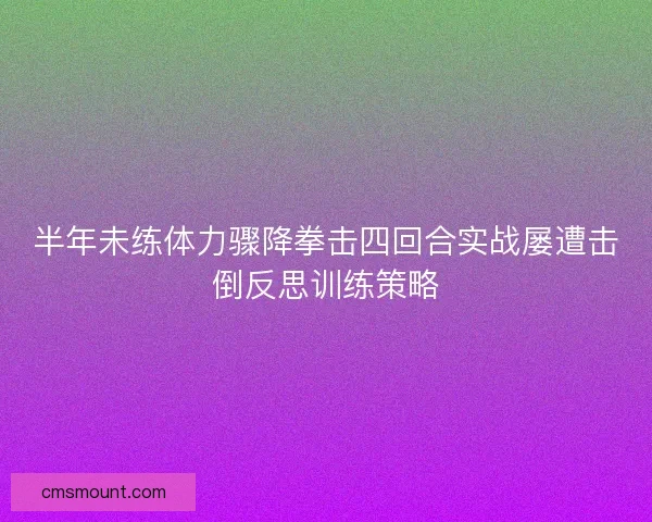 半年未练体力骤降拳击四回合实战屡遭击倒反思训练策略